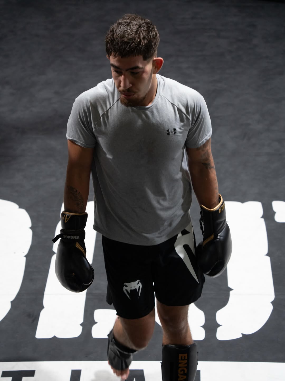 Kourosh Arvan walking out before the fight