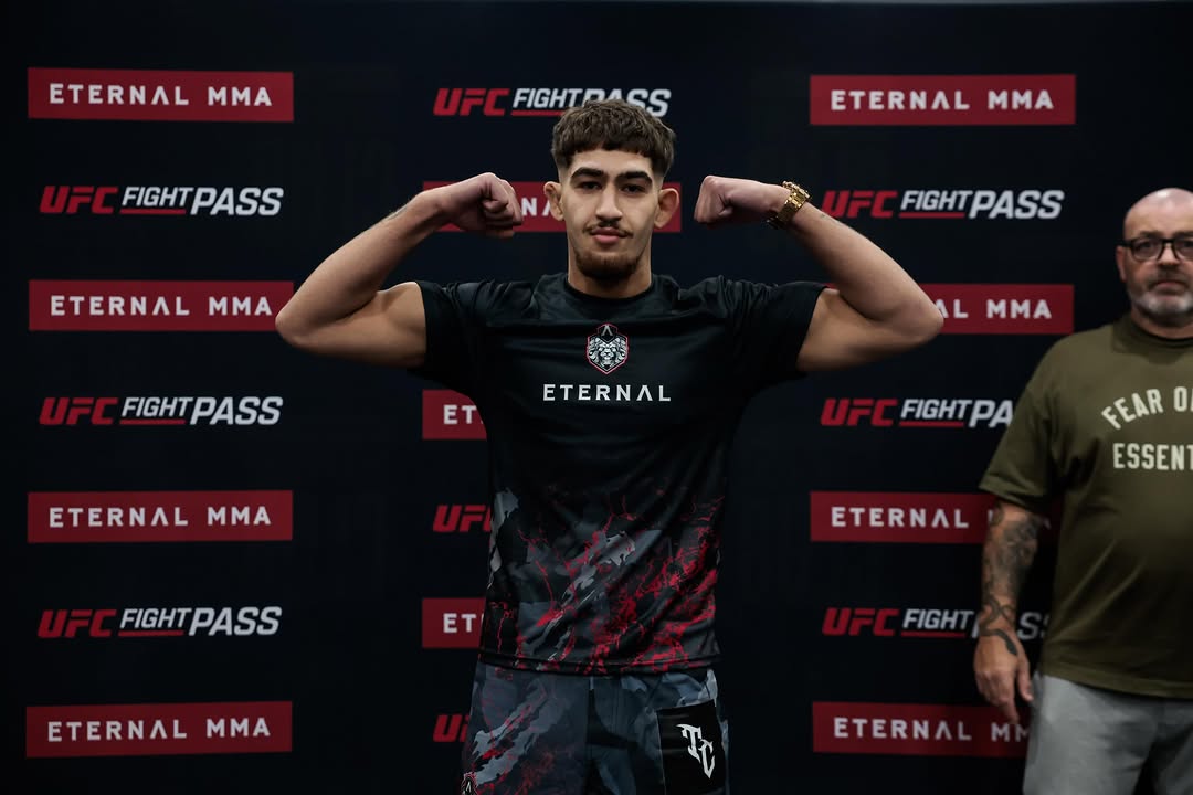 Kourosh Arvan at the Eternal MMA 107 weigh-in